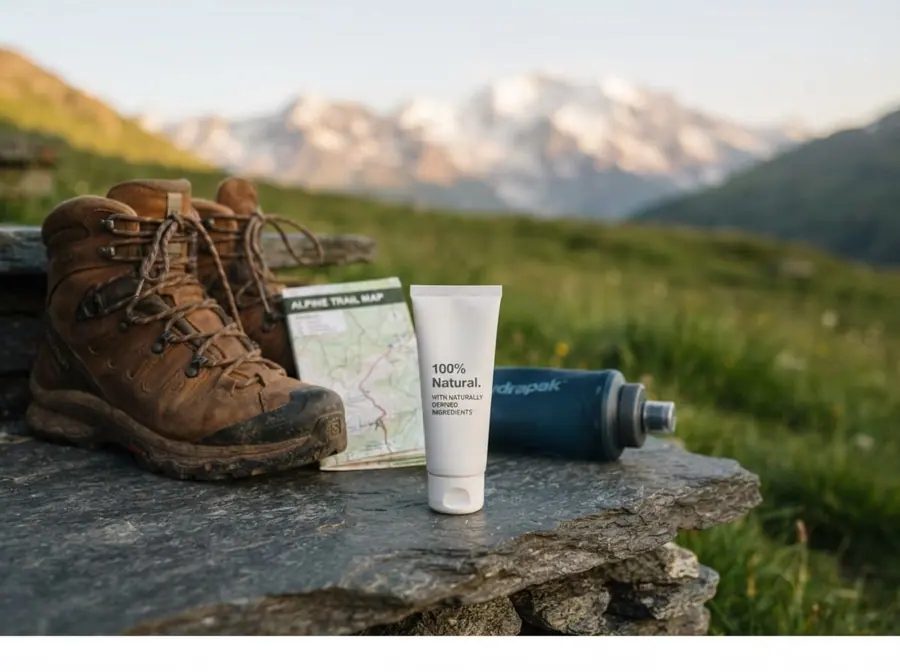 Hiking on a mountain trail